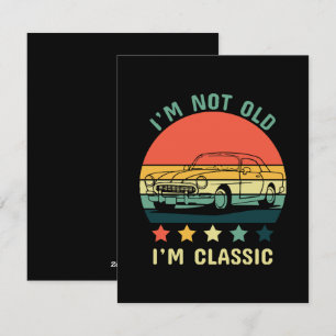 Tarjeta Festiva No soy viejo, soy clásico