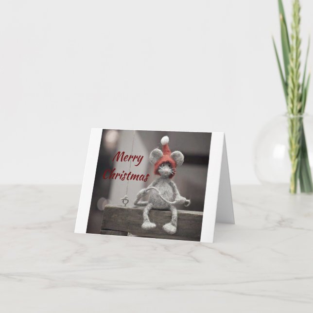 TARJETA FESTIVA **NO** TAN TRANQUILO COMO UN RATÓN "EN NAVIDADES" (Anverso)