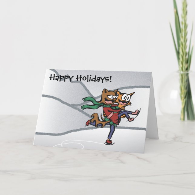 Tarjeta Festiva No te Olvides de Jugar con Gatitos de Fiesta (Anverso)