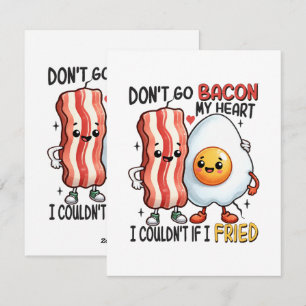 Tarjeta Festiva No te vayas tocino mi corazón
