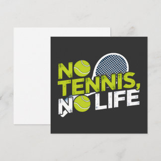 Tarjeta Festiva No Tennis, No Life – Design Sportif et Dynamique