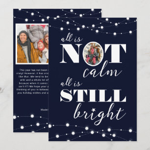 Tarjeta Festiva No Todo Está Tranquilo Fotos Divertidas de Familia