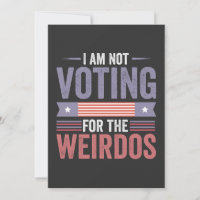 No voy a votar por las raras elecciones republican