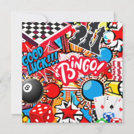 Tarjeta Festiva Noche de juego