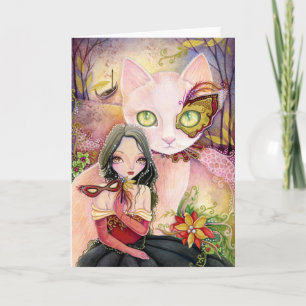 Tarjeta Festiva Noche de la Santa Venecia - carta en blanco