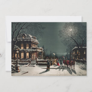 Tarjeta Festiva Noche de navidades de Joseph Hoover e hijos
