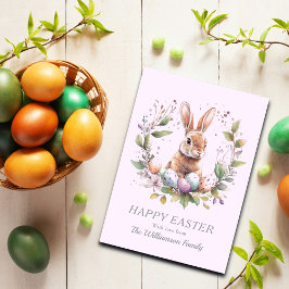 Tarjeta Festiva Noche de primavera de huevos de Pascua personaliza