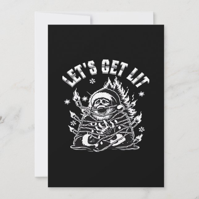 Tarjeta Festiva Noche divertida para que nos pongamos lisos clásic (Anverso)