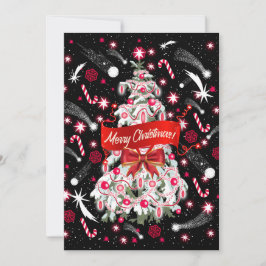 Tarjeta Festiva Noche estrellada