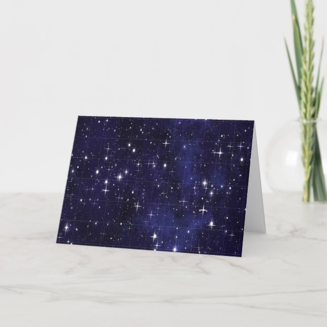 Tarjeta Festiva Noche estrellada (Anverso)