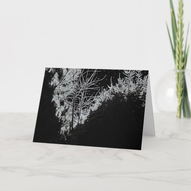 Tarjeta Festiva Noche estrellada (Anverso)