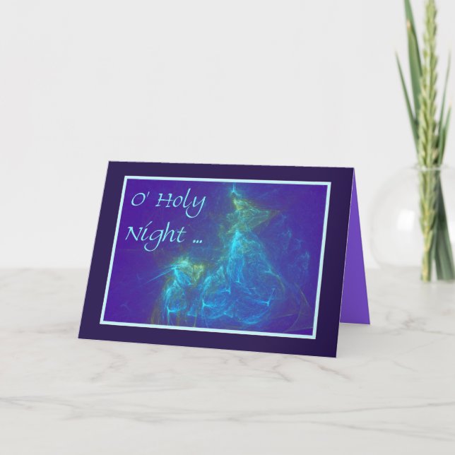 TARJETA FESTIVA NOCHE SANTA DE O (Anverso)