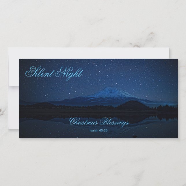 TARJETA FESTIVA NOCHE SILENCIOSA (Anverso)