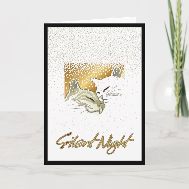 Tarjeta Festiva Noche silenciosa (Anverso)