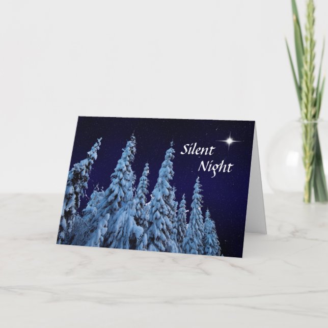 Tarjeta Festiva Noche silenciosa (Anverso)