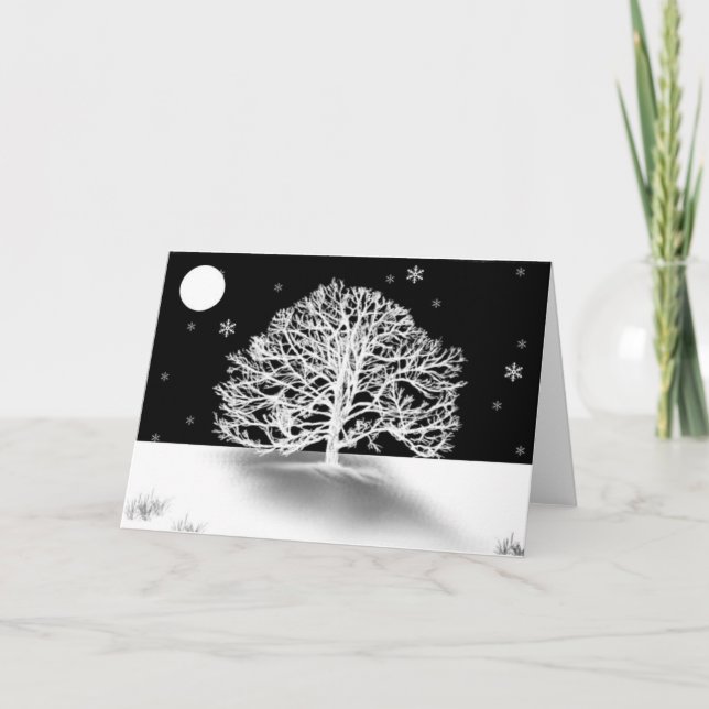 Tarjeta Festiva Noche silenciosa (Anverso)