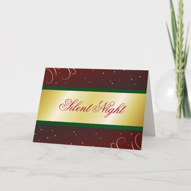 Tarjeta Festiva Noche silenciosa (Anverso)