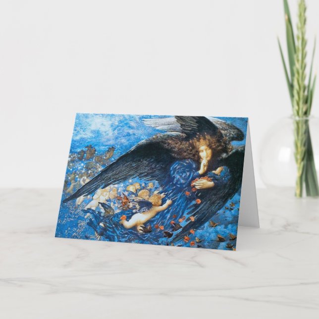 Tarjeta Festiva Noche y su tren de estrellas - Edward Robert Hughe (Anverso)