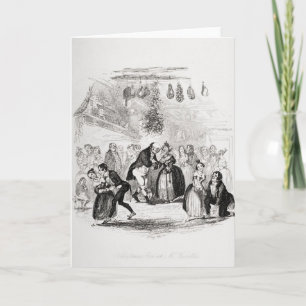Tarjeta Festiva Nochebuena en Sr. Wardle