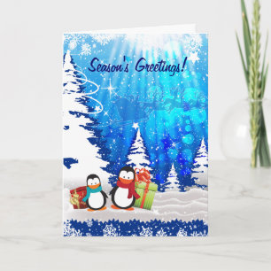 Tarjeta Festiva Nochebuena mágica, saludos de temporada