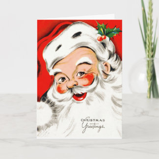 Tarjeta Festiva Nochebuena Santa