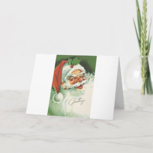 Tarjeta Festiva Nochebuena vintage