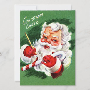 Tarjeta Festiva Nochebuena vintage