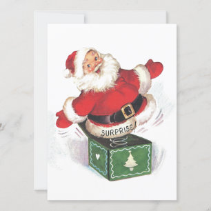 Tarjeta Festiva Nochebuena vintage