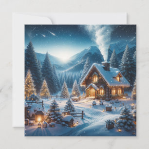 Tarjeta Festiva Nochevieja Alpina
