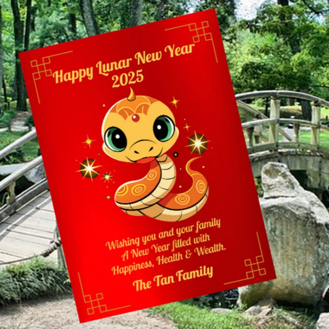 Tarjeta Festiva Nochevieja china de bebé (Subido por el creador)