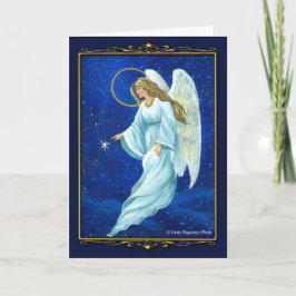Tarjeta Festiva Nocturne del ángel