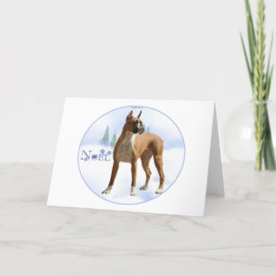 Tarjeta Festiva Noel Boxer