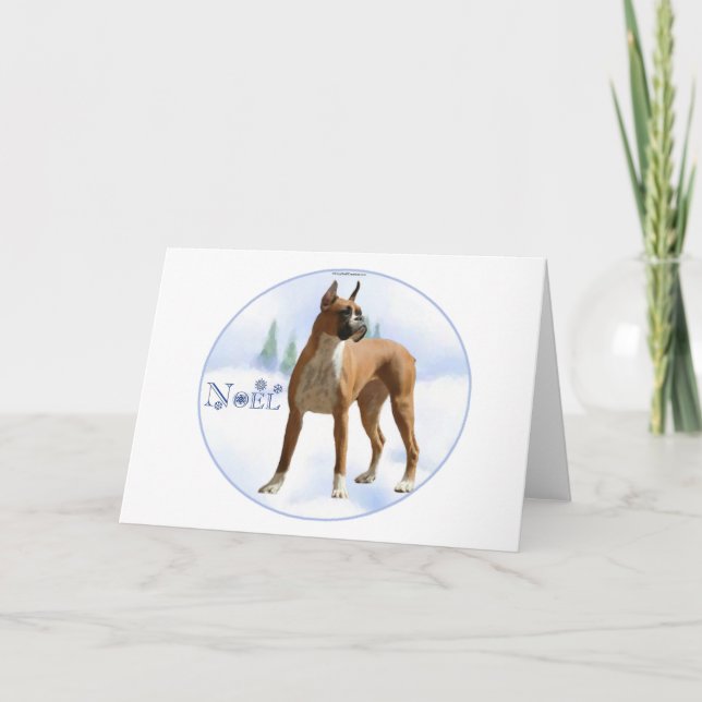 Tarjeta Festiva Noel Boxer (Anverso)