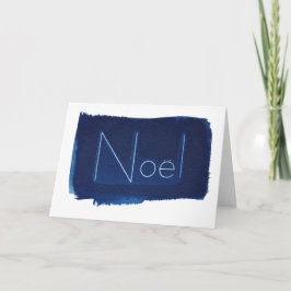 Tarjeta Festiva Noël Cyanotype