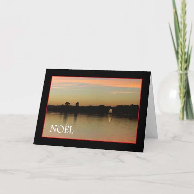 Tarjeta Festiva Noel en la bahía (Anverso)