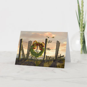Tarjeta Festiva Noel Fence Card-H