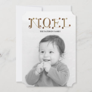 Tarjeta Festiva NOEL manuscrito