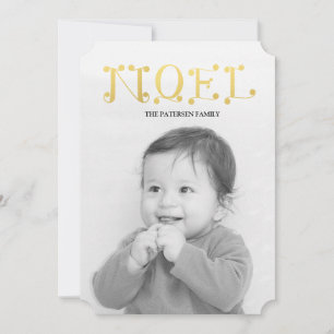 Tarjeta Festiva NOEL manuscrito