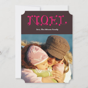 Tarjeta Festiva NOEL manuscrito