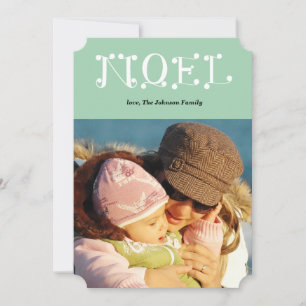 Tarjeta Festiva NOEL manuscrito