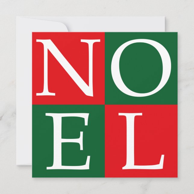 Tarjeta Festiva NOEL Navidades de arte pop (Anverso)