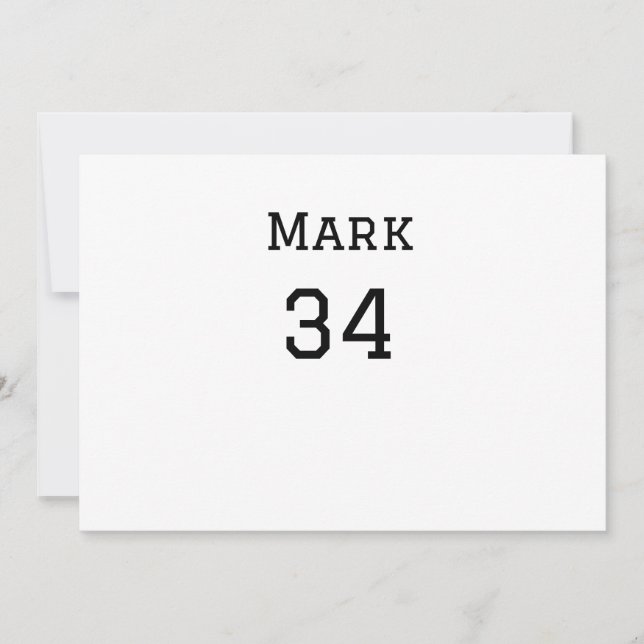 Tarjeta Festiva nombre de equipo agregar nombre de jugador fecha d (Anverso)