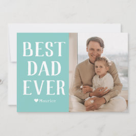 Tarjeta Festiva Nombre de la foto del Día de los Padres de la Fami