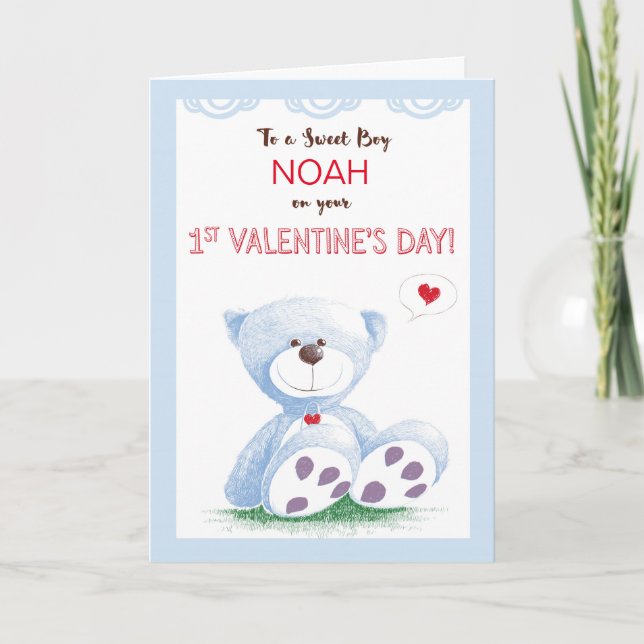 Tarjeta Festiva Nombre personalizado del Personalizable de niño, p (Anverso)