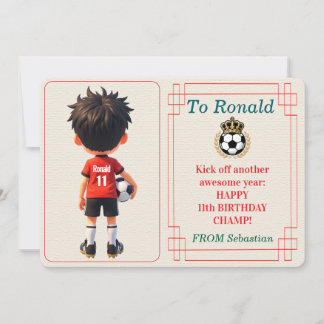 Tarjeta Festiva Nombre personalizado Número y Texto Cumpleaños Niñ