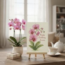 Nombre personalizado Vintage Watercolor Birday Car