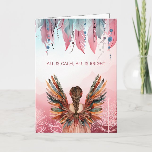 Tarjeta Festiva Non-Photo Bohemian Christmas  Folded (Anverso)