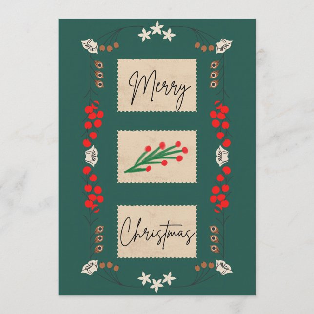 Tarjeta Festiva Non photo christmas card (Anverso)