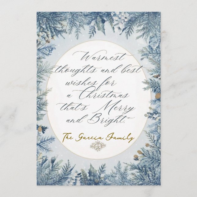 Tarjeta Festiva Non photo christmas card (Anverso)