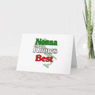 Tarjeta Festiva Nonna (abuela italiana) m sabe mejor